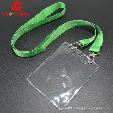 Lovecolour personalizado transparente impermeável soft cartão de identificação titular para cordão